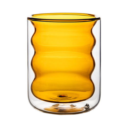 Waves Amber Water Glass - Set of 4 image