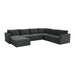 Willow Charcoal Modular Large Chaise Sectional image