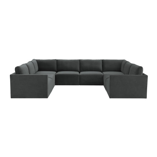 Willow Charcoal Modular Large U Sectional image