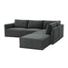 Willow Charcoal Modular RAF Sectional - Home And Beyond