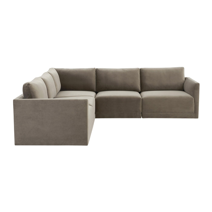 Willow Taupe Modular L Sectional image