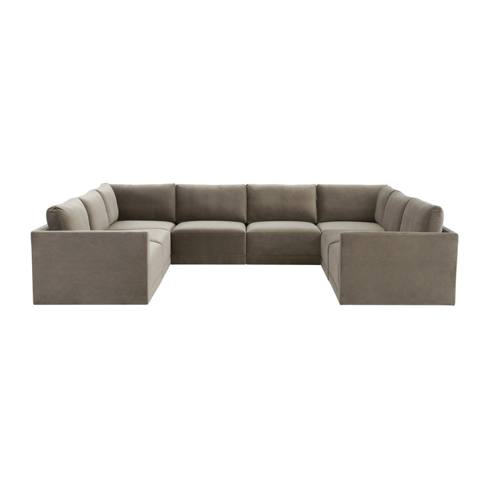 Willow Taupe Modular Large U Sectional image