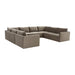 Willow Taupe Modular Large U Sectional - Home And Beyond