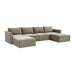Willow Taupe Modular U Sectional - Home And Beyond