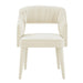 Zora Cream Velvet Dining Chair - Home And Beyond