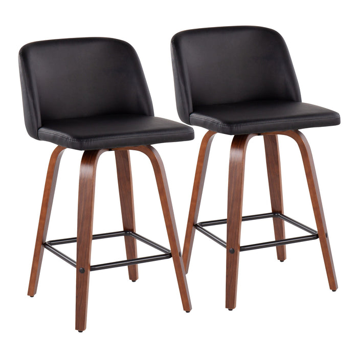 Toriano Fixed-Height Counter Stool - Set of 2