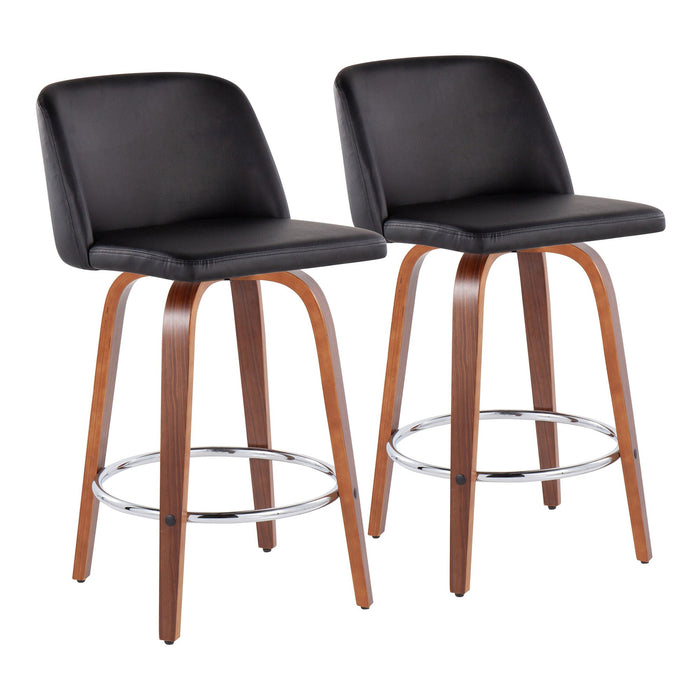 Toriano Fixed-Height Counter Stool - Set of 2 - Home And Beyond