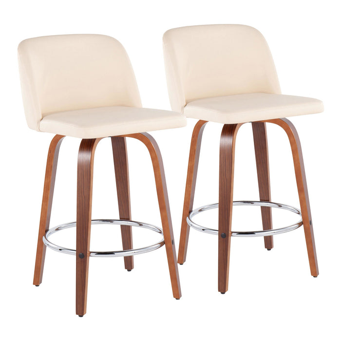 Toriano Fixed-Height Counter Stool - Set of 2