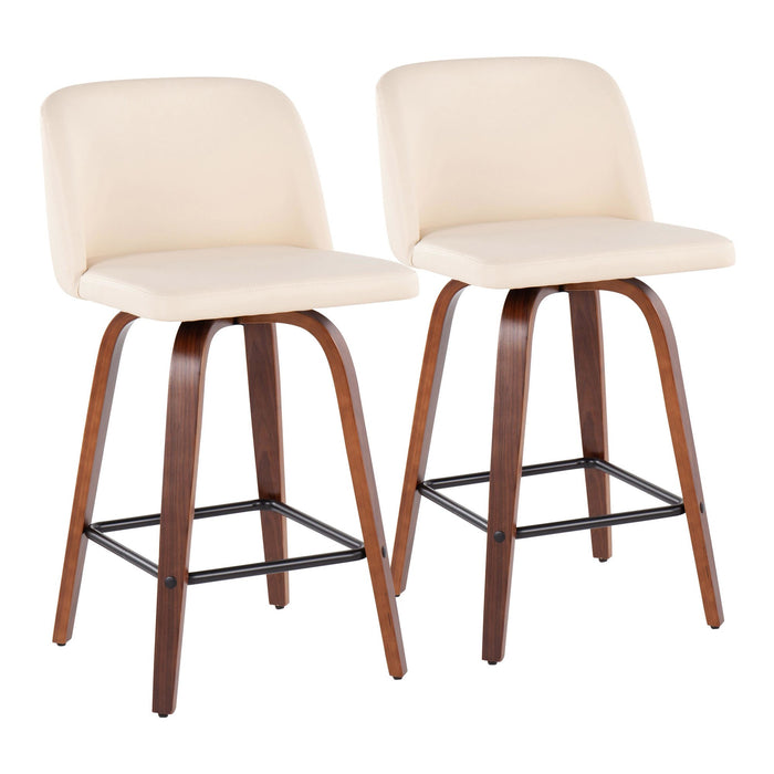 Toriano Fixed-Height Counter Stool - Set of 2 - Home And Beyond