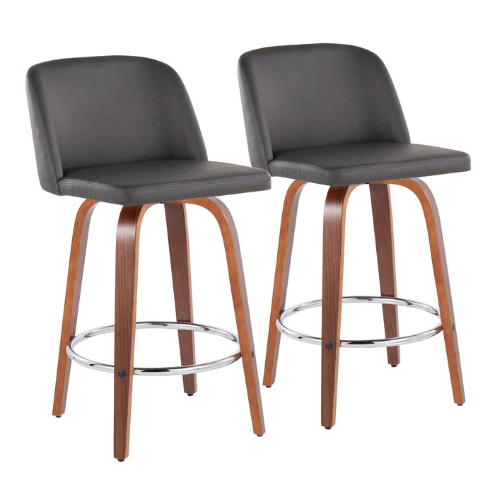 Toriano Fixed-Height Counter Stool - Set of 2 - Home And Beyond