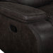 Brookings Sofa W/Dual Recliner-Charcoal