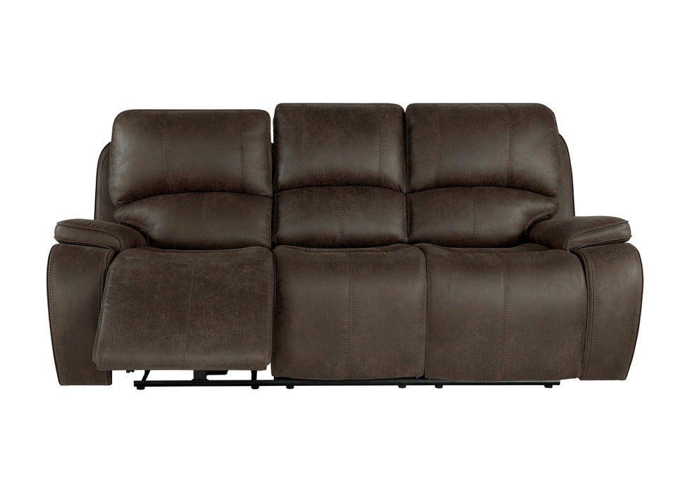 Brookings Sofa W/Pwr Hr & Fr-Brown