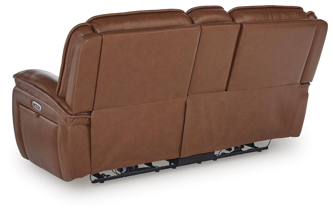 Healy Pier Power Reclining Loveseat with Console - Home And Beyond