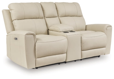 Dahlmoore Power Reclining Loveseat with Console - Home And Beyond