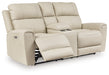 Dahlmoore Power Reclining Loveseat with Console - Home And Beyond