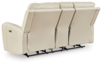 Dahlmoore Power Reclining Loveseat with Console - Home And Beyond