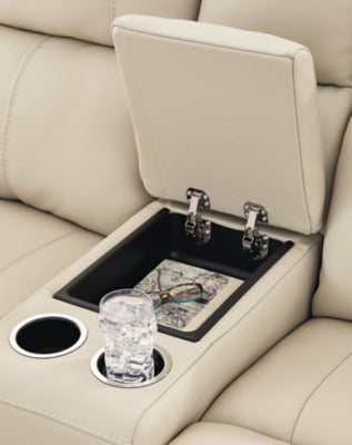 Dahlmoore Power Reclining Loveseat with Console - Home And Beyond