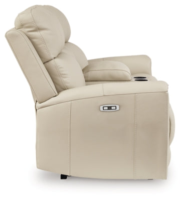 Dahlmoore Power Reclining Loveseat with Console - Home And Beyond