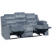 Willow Sofa W/Dual Recliner-Gray