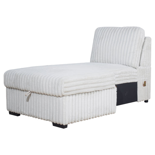 Bliss Raf Storage Chaise-Mist Gray