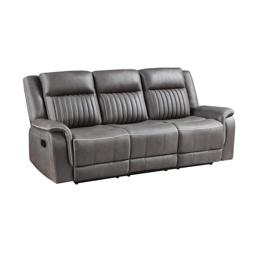 Enzo Sofa W/Dual Recliner- Gray