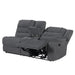 Redondo Raf Console Loveseat W/1 Recliner-Dk Gray