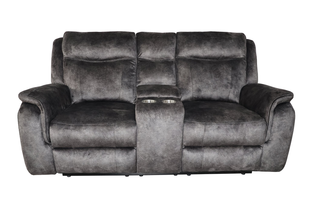 Park City Console Loveseat W/ Pwr Fr-Slate