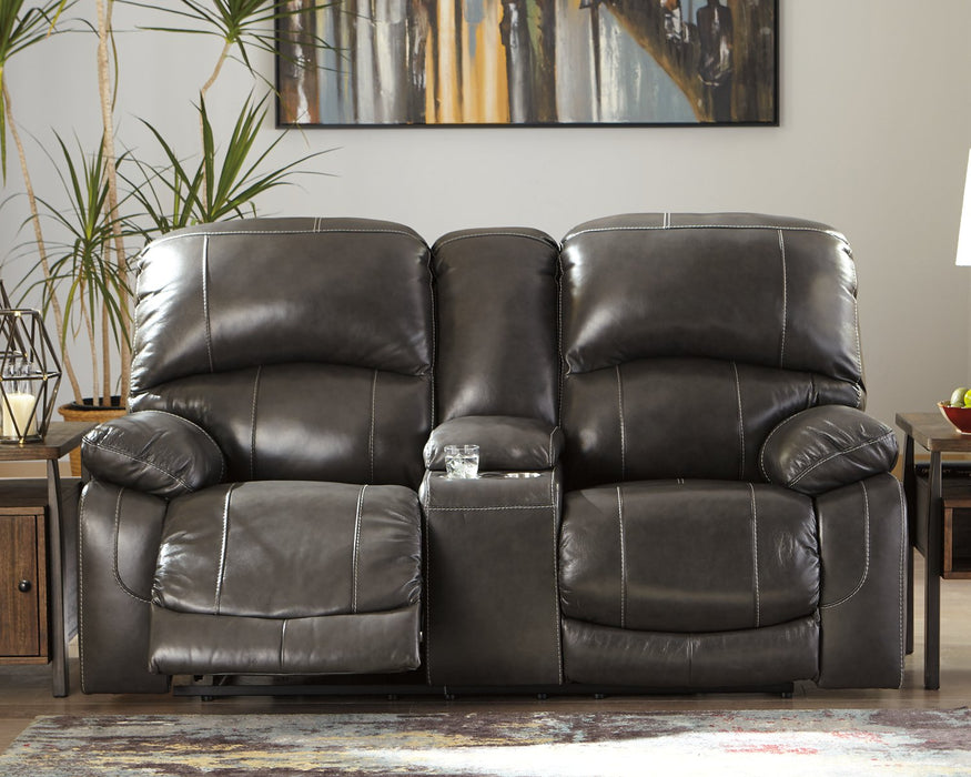 Hallstrung Power Reclining Loveseat with Console - Home And Beyond