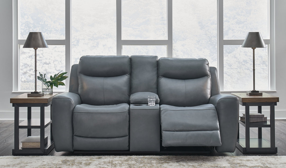 Mindanao Power Reclining Loveseat with Console - Home And Beyond