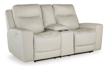 Mindanao Power Reclining Loveseat with Console - Home And Beyond