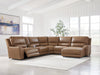 DeepWakes Power Reclining Sectional with Chaise - Home And Beyond