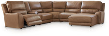 DeepWakes Power Reclining Sectional with Chaise - Home And Beyond