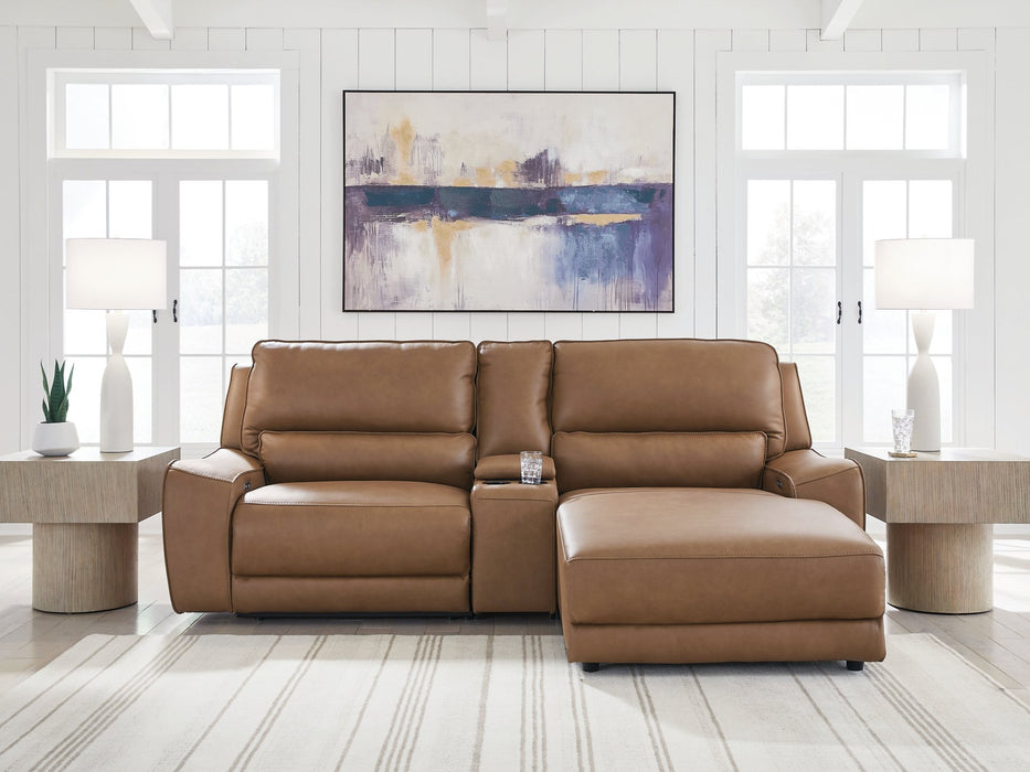 DeepWakes Power Reclining Sectional with Chaise - Home And Beyond