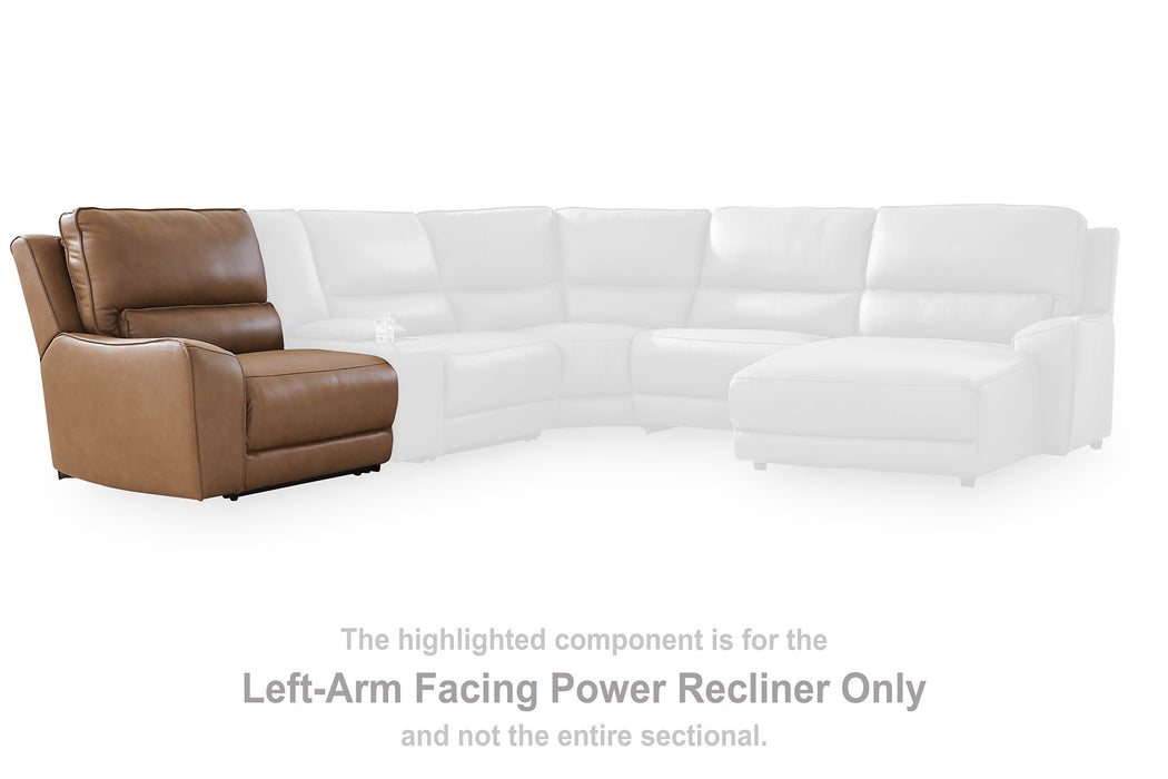 DeepWakes Reclining Sectional with Storage Console - Home And Beyond