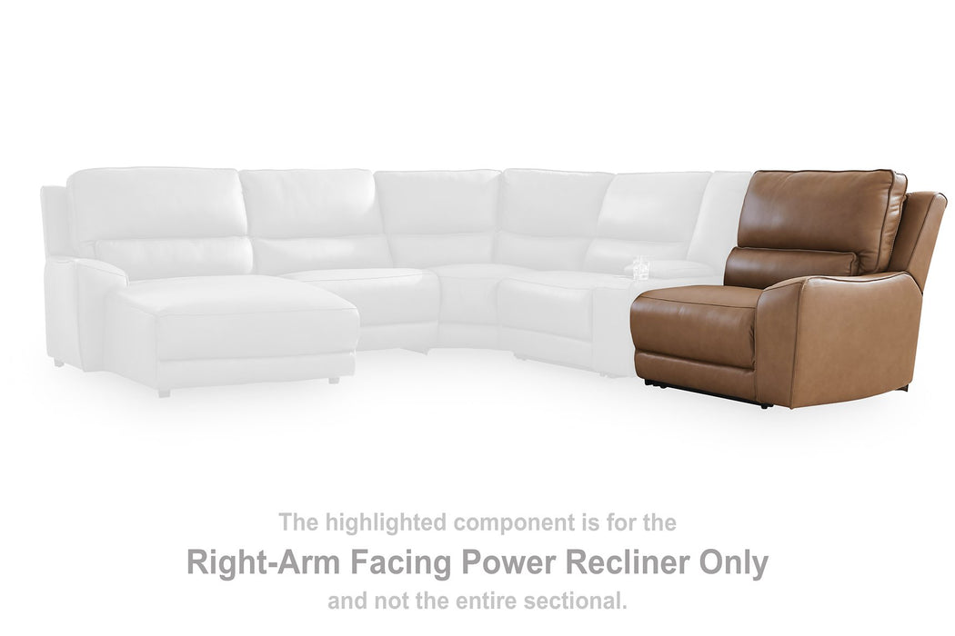DeepWakes Power Reclining Sectional with Chaise - Home And Beyond