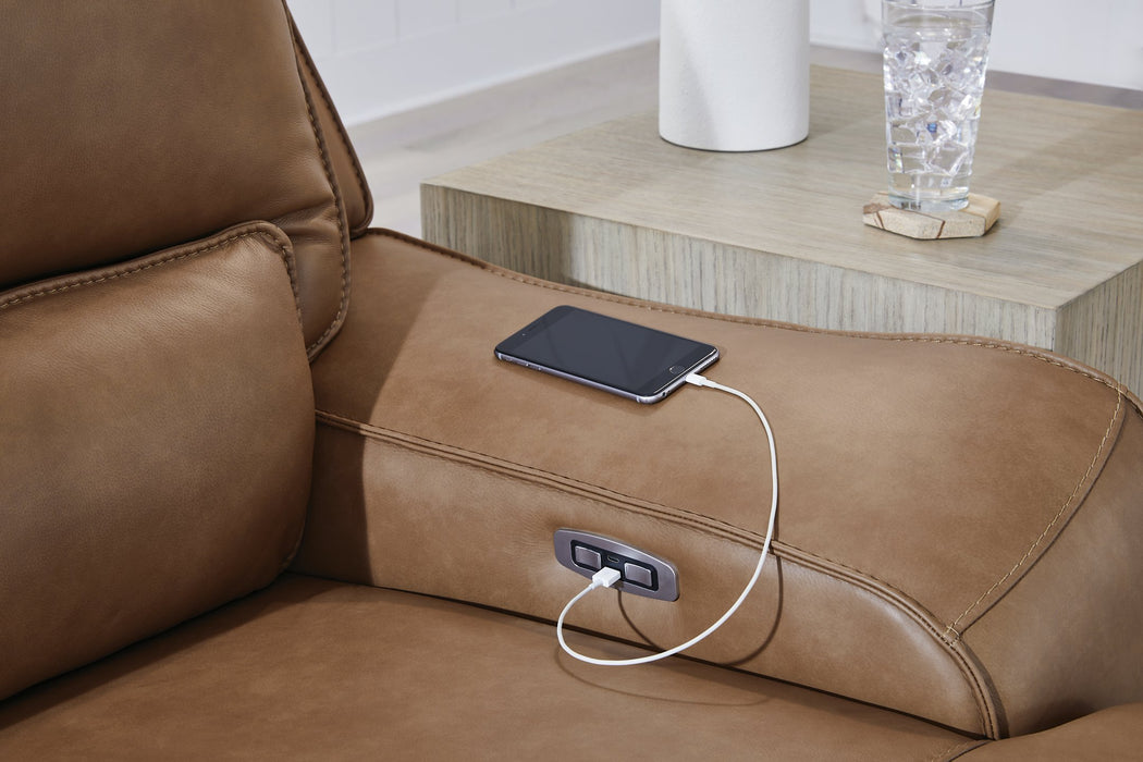 DeepWakes Power Reclining Sectional with Chaise - Home And Beyond