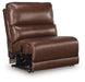 DeepWakes Reclining Sectional with Storage Console - Home And Beyond