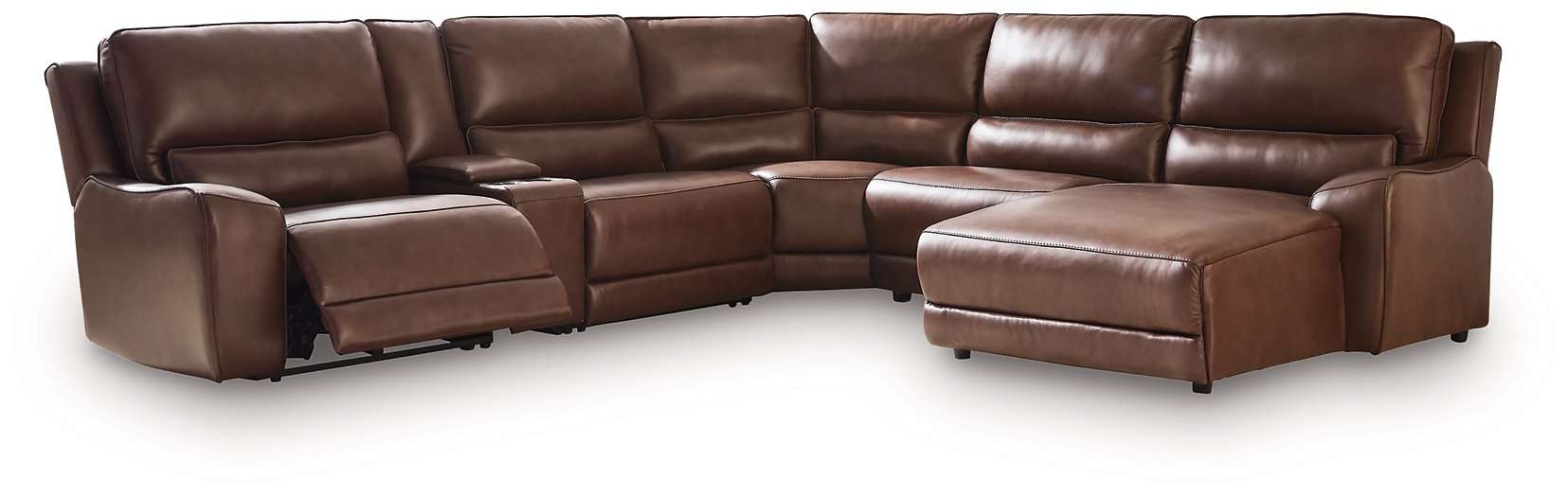 DeepWakes Power Reclining Sectional with Chaise - Home And Beyond