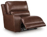 DeepWakes Reclining Sectional with Storage Console - Home And Beyond