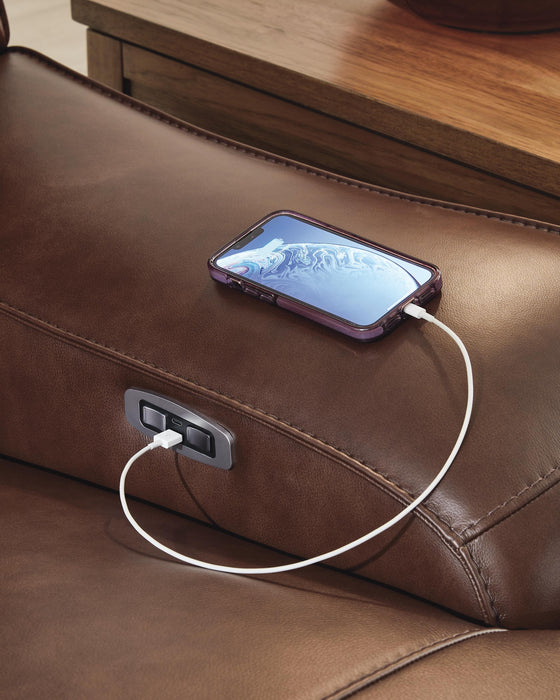 DeepWakes Power Reclining Loveseat with Console - Home And Beyond
