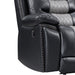 Nikko Console Loveseat W/Pwr Fr-Black/Gray