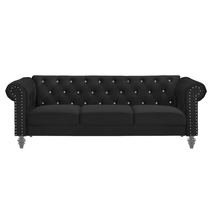 Emma Crystal Sofa-Black