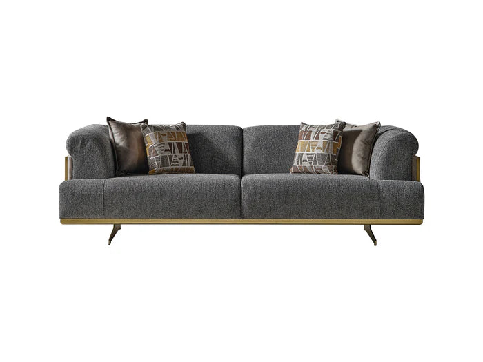 Urla Stationary Sofa Grey - Home And Beyond