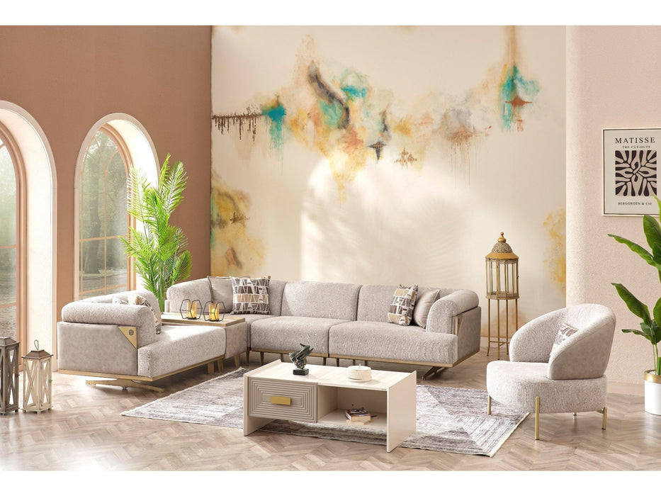 Urla Modular Sectional Sofa Cream