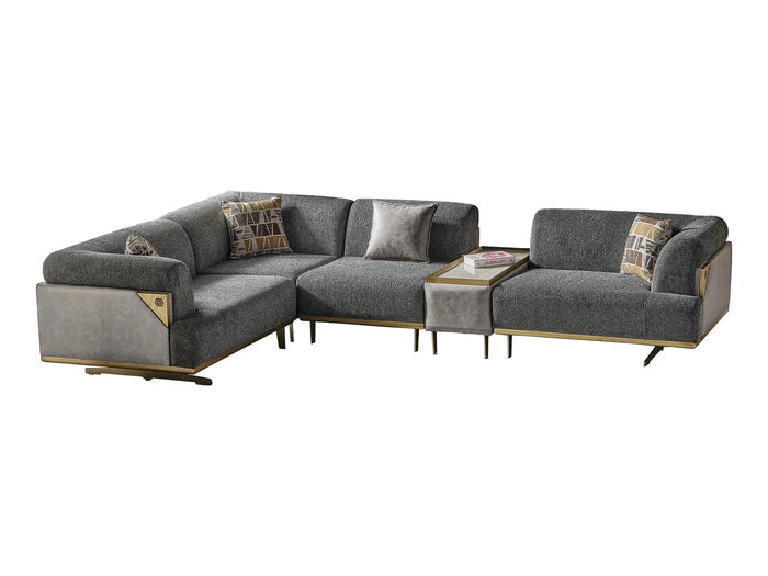 Urla 5pc Sectional Grey - Home And Beyond