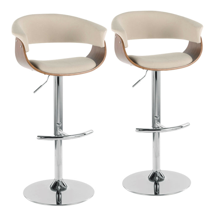 Vintage Mod Adjustable Bar Stool - Set of 2 image