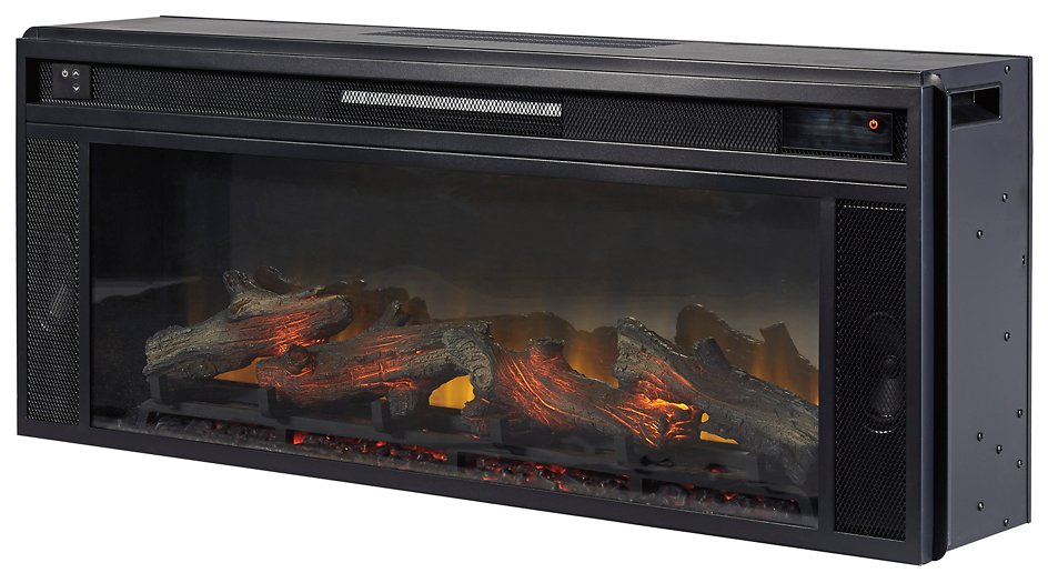 Flamory 72" TV Stand with Electric Fireplace