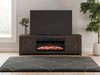 Cayboni 71" TV Stand with Electric Fireplace - Home And Beyond