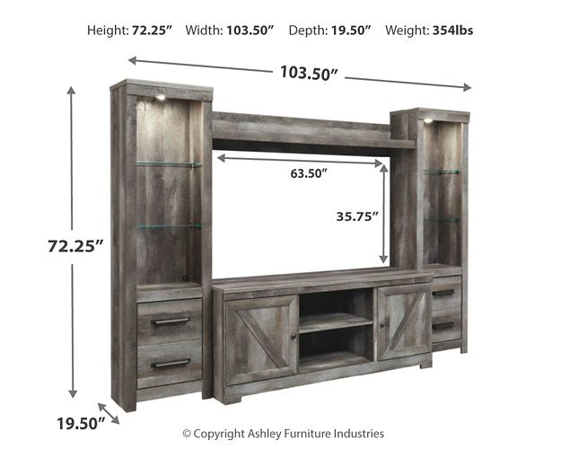 Wynnlow 4-Piece Entertainment Center - Home And Beyond