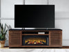 Kallari 84" TV Stand with Electric Fireplace - Home And Beyond